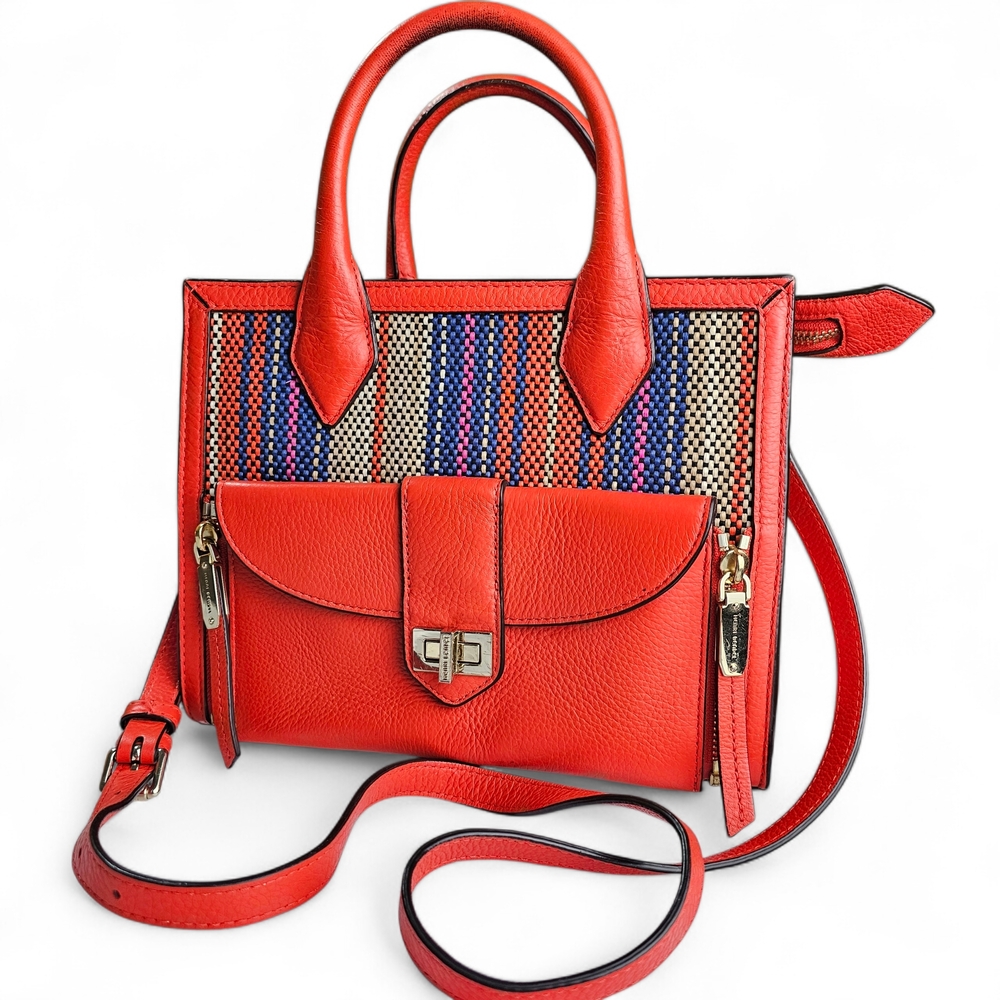 Henri Bendel Red Riverington Mini Tote